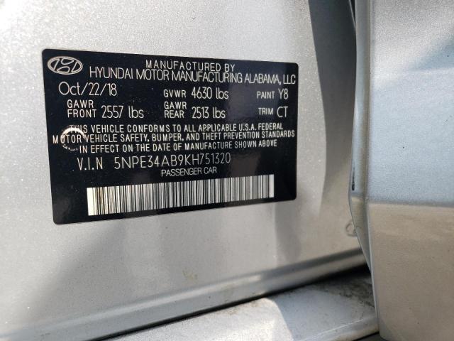 Photo 11 VIN: 5NPE34AB9KH751320 - HYUNDAI SONATA LIM 