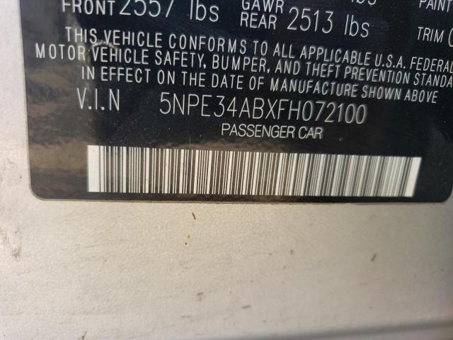 Photo 11 VIN: 5NPE34ABXFH072100 - HYUNDAI SONATA 