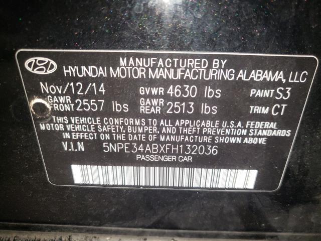 Photo 9 VIN: 5NPE34ABXFH132036 - HYUNDAI SONATA SPO 