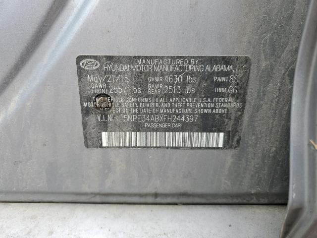 Photo 11 VIN: 5NPE34ABXFH244397 - HYUNDAI SONATA 