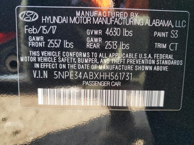 Photo 11 VIN: 5NPE34ABXHH561731 - HYUNDAI SONATA SPO 