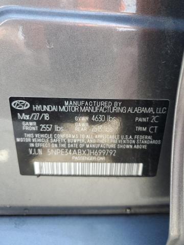 Photo 11 VIN: 5NPE34ABXJH699792 - HYUNDAI SONATA SPO 