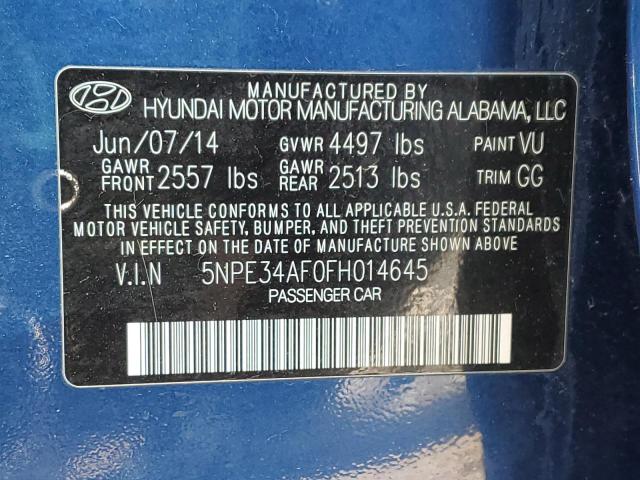 Photo 11 VIN: 5NPE34AF0FH014645 - HYUNDAI SONATA 