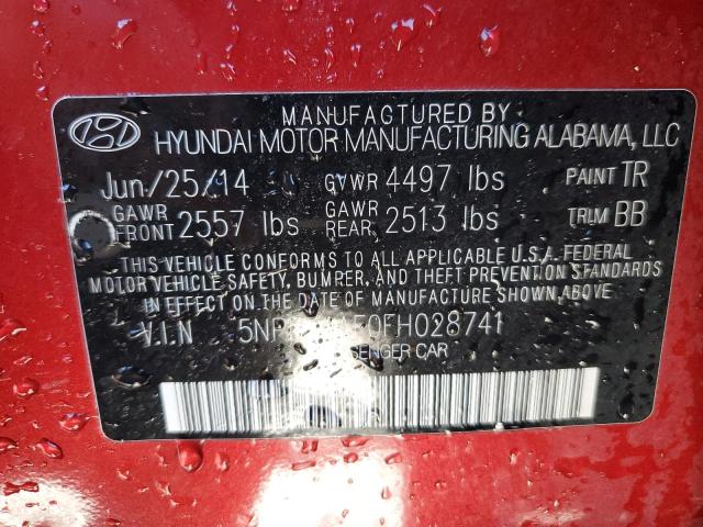 Photo 12 VIN: 5NPE34AF0FH028741 - HYUNDAI SONATA 