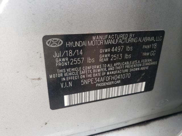 Photo 9 VIN: 5NPE34AF0FH041070 - HYUNDAI SONATA SPO 