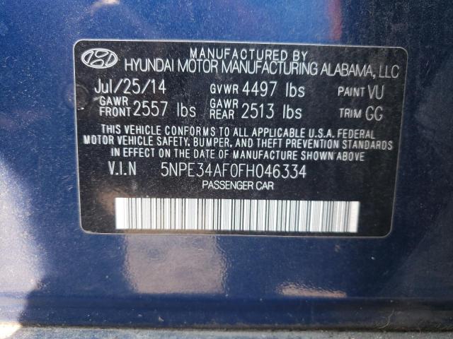 Photo 11 VIN: 5NPE34AF0FH046334 - HYUNDAI SONATA 