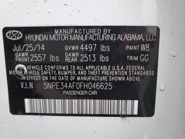 Photo 9 VIN: 5NPE34AF0FH046625 - HYUNDAI SONATA SPO 