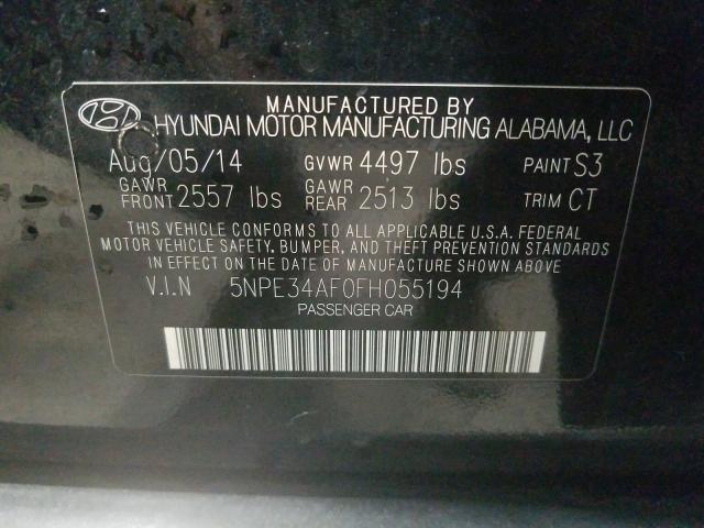 Photo 9 VIN: 5NPE34AF0FH055194 - HYUNDAI SONATA SPO 