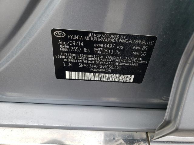 Photo 9 VIN: 5NPE34AF0FH058239 - HYUNDAI SONATA SPO 