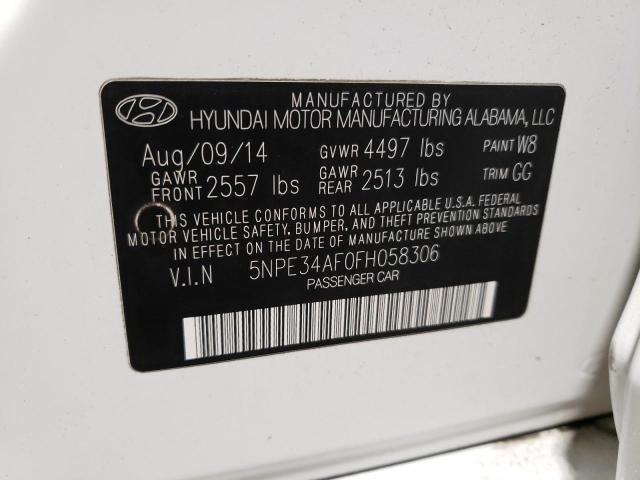 Photo 11 VIN: 5NPE34AF0FH058306 - HYUNDAI SONATA 