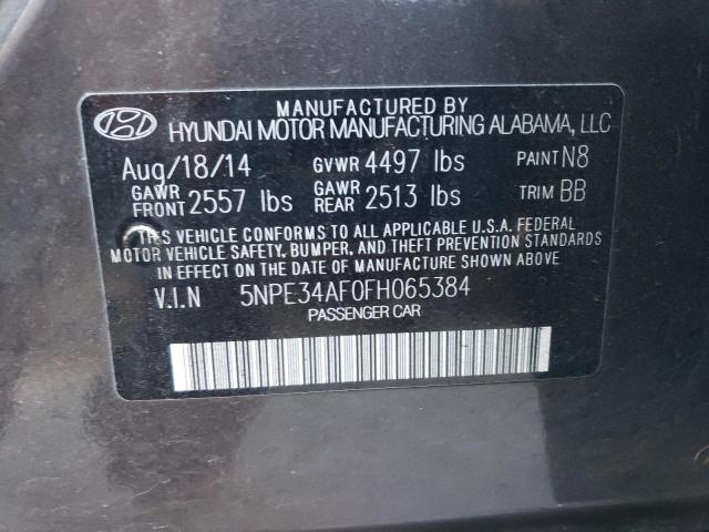 Photo 9 VIN: 5NPE34AF0FH065384 - HYUNDAI SONATA SPO 