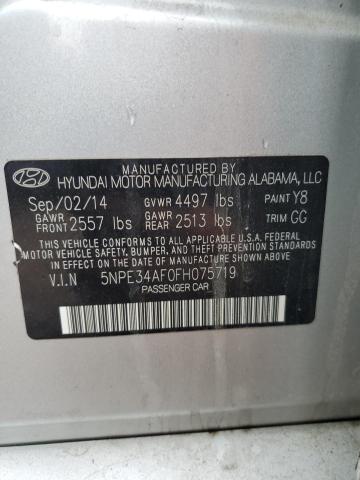 Photo 11 VIN: 5NPE34AF0FH075719 - HYUNDAI SONATA 