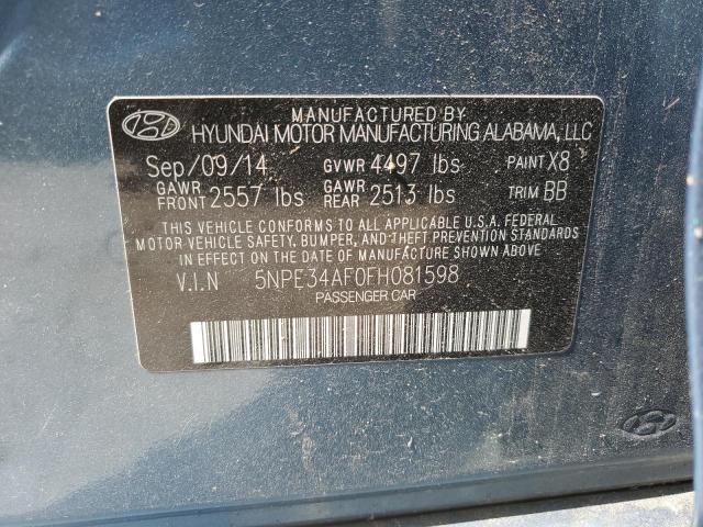 Photo 12 VIN: 5NPE34AF0FH081598 - HYUNDAI SONATA SPO 