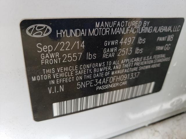 Photo 9 VIN: 5NPE34AF0FH091337 - HYUNDAI SONATA SPO 