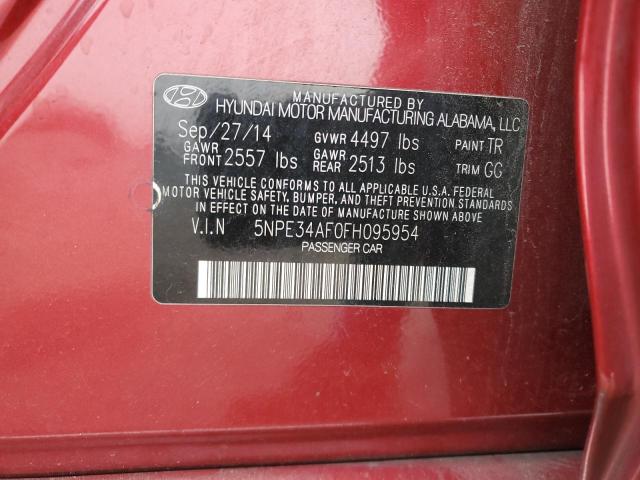 Photo 11 VIN: 5NPE34AF0FH095954 - HYUNDAI SONATA SPO 