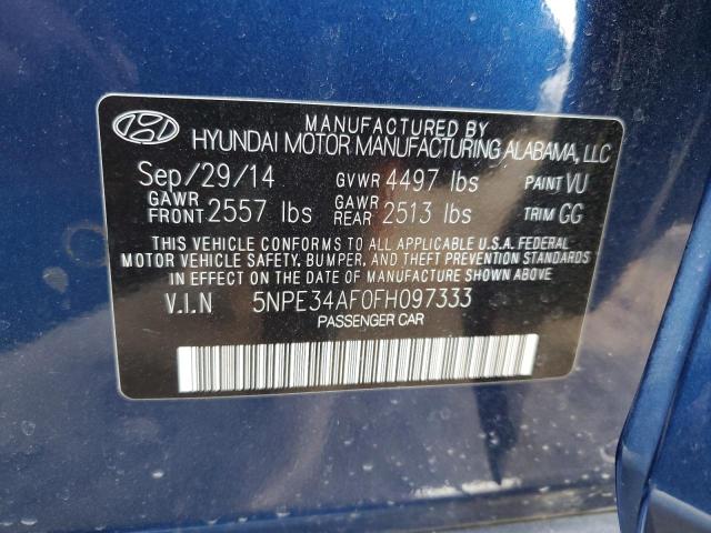 Photo 11 VIN: 5NPE34AF0FH097333 - HYUNDAI SONATA SPO 