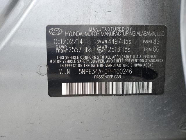 Photo 11 VIN: 5NPE34AF0FH100246 - HYUNDAI SONATA 