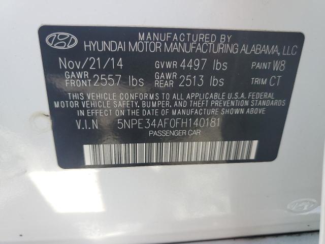 Photo 11 VIN: 5NPE34AF0FH140181 - HYUNDAI SONATA 