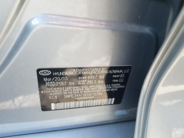 Photo 9 VIN: 5NPE34AF0FH210794 - HYUNDAI SONATA 