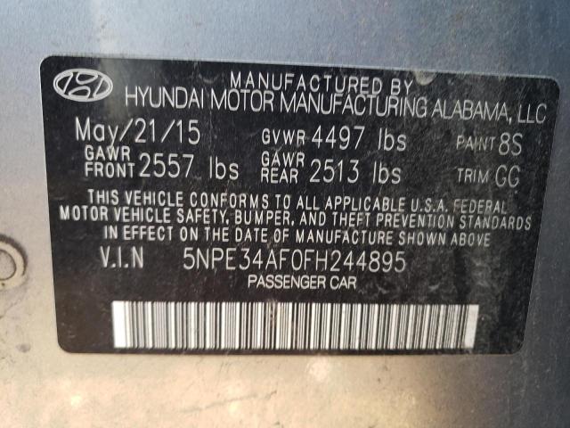 Photo 9 VIN: 5NPE34AF0FH244895 - HYUNDAI SONATA SPO 