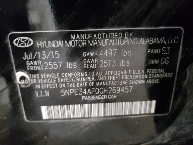 Photo 11 VIN: 5NPE34AF0GH269457 - HYUNDAI SONATA SPO 