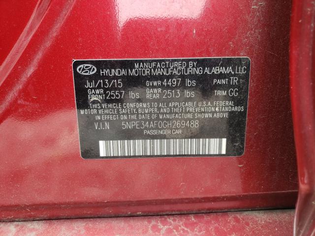 Photo 9 VIN: 5NPE34AF0GH269488 - HYUNDAI SONATA SPO 