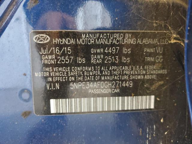 Photo 11 VIN: 5NPE34AF0GH271449 - HYUNDAI SONATA SPO 