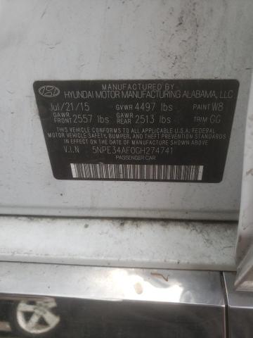 Photo 11 VIN: 5NPE34AF0GH274741 - HYUNDAI SONATA 