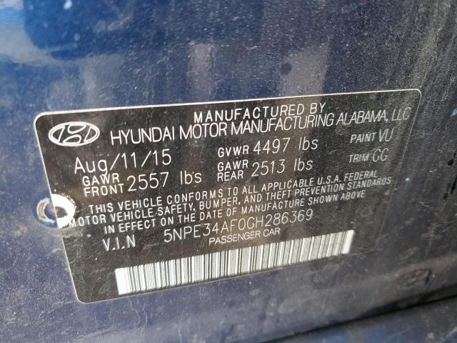 Photo 11 VIN: 5NPE34AF0GH286369 - HYUNDAI SONATA 