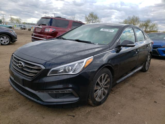 Photo 1 VIN: 5NPE34AF0GH291345 - HYUNDAI SONATA SPO 