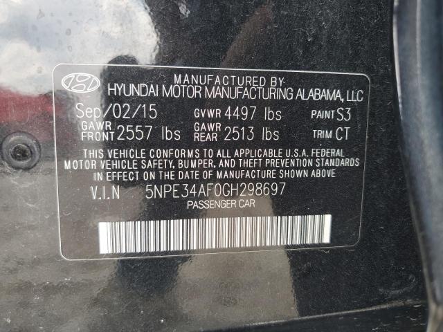 Photo 11 VIN: 5NPE34AF0GH298697 - HYUNDAI SONATA SPO 