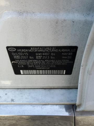 Photo 12 VIN: 5NPE34AF0GH315806 - HYUNDAI SONATA SPO 