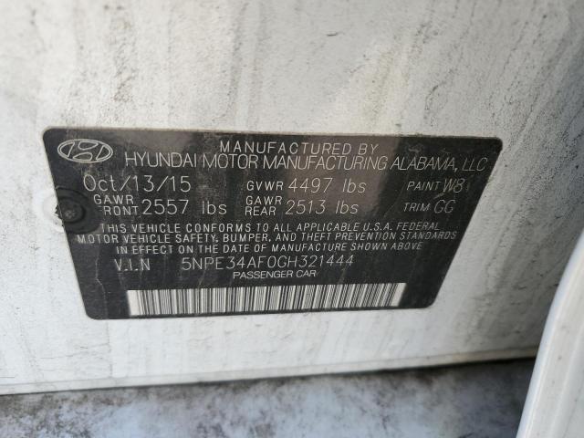 Photo 11 VIN: 5NPE34AF0GH321444 - HYUNDAI SONATA SPO 