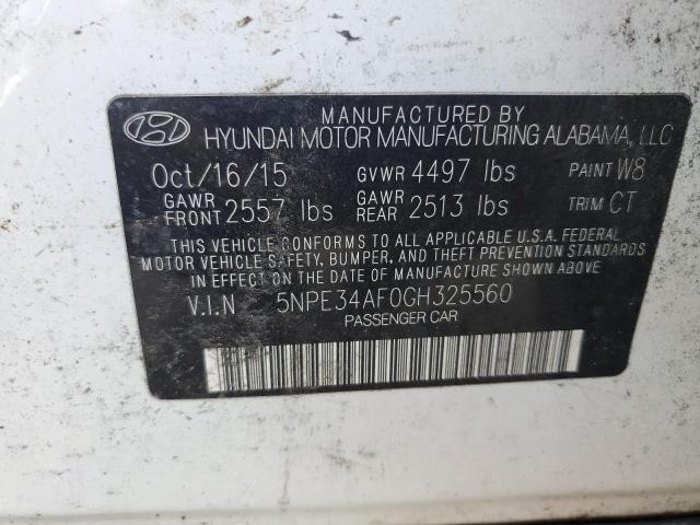 Photo 11 VIN: 5NPE34AF0GH325560 - HYUNDAI SONATA SPO 