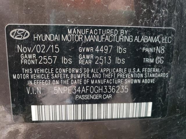 Photo 9 VIN: 5NPE34AF0GH336235 - HYUNDAI SONATA SPO 