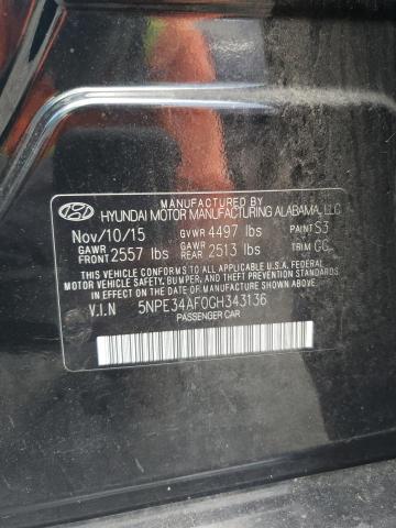 Photo 11 VIN: 5NPE34AF0GH343136 - HYUNDAI SONATA 