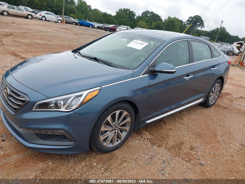 Photo 1 VIN: 5NPE34AF0GH345419 - HYUNDAI SONATA 