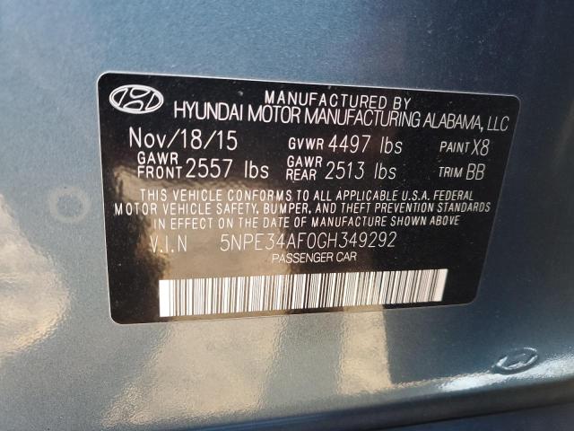 Photo 11 VIN: 5NPE34AF0GH349292 - HYUNDAI SONATA SPO 