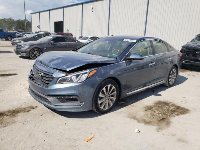 Photo 1 VIN: 5NPE34AF0GH349311 - HYUNDAI SONATA SPO 