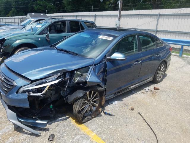 Photo 1 VIN: 5NPE34AF0GH357635 - HYUNDAI SONATA SPO 