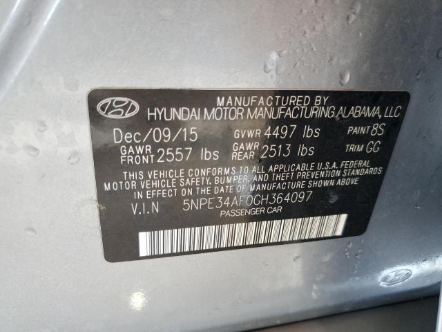 Photo 9 VIN: 5NPE34AF0GH364097 - HYUNDAI SONATA SPO 