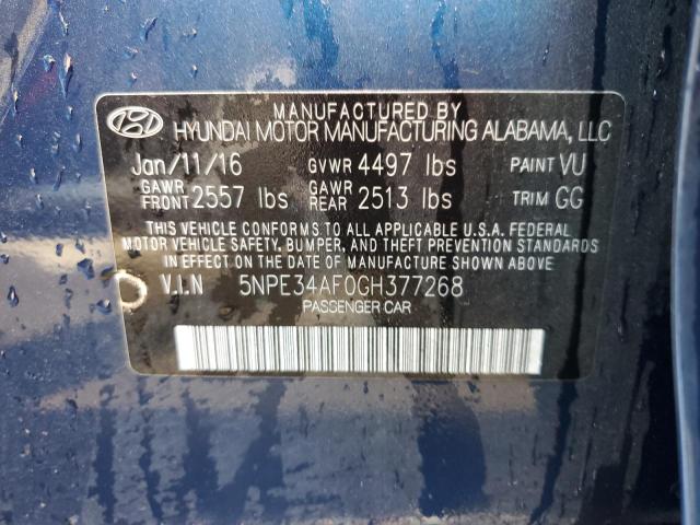 Photo 12 VIN: 5NPE34AF0GH377268 - HYUNDAI SONATA SPO 