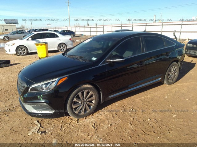 Photo 1 VIN: 5NPE34AF0GH390263 - HYUNDAI SONATA 