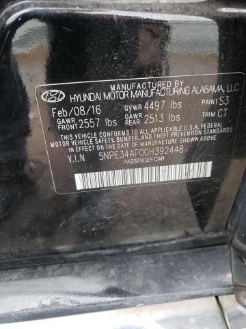 Photo 12 VIN: 5NPE34AF0GH392448 - HYUNDAI SONATA 