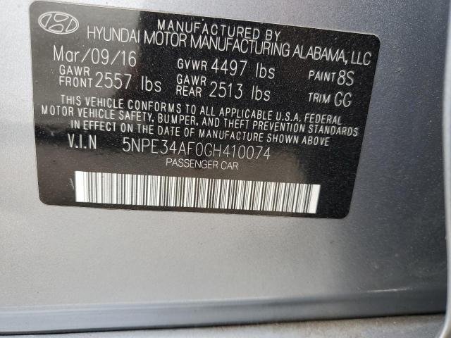 Photo 11 VIN: 5NPE34AF0GH410074 - HYUNDAI SONATA SPO 