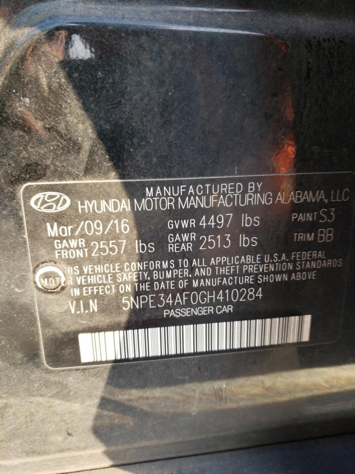 Photo 12 VIN: 5NPE34AF0GH410284 - HYUNDAI SONATA 