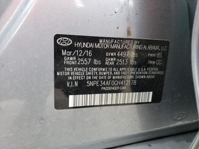 Photo 12 VIN: 5NPE34AF0GH412178 - HYUNDAI SONATA SPO 