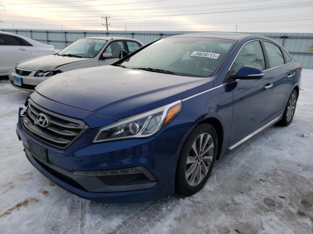 Photo 1 VIN: 5NPE34AF0GH413945 - HYUNDAI SONATA SPO 