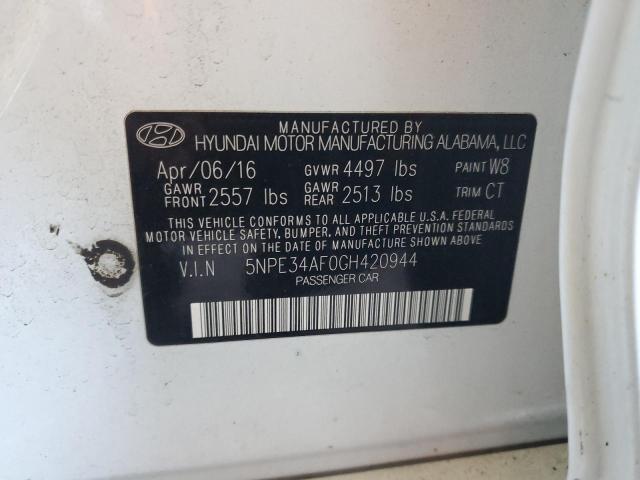 Photo 11 VIN: 5NPE34AF0GH420944 - HYUNDAI SONATA 