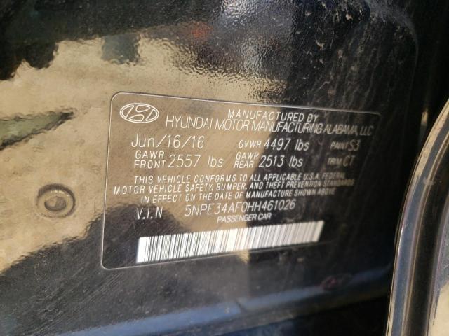 Photo 9 VIN: 5NPE34AF0HH461026 - HYUNDAI SONATA SPO 